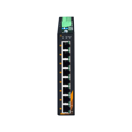 8-Port Industrial PoE+ Ethernet Switch | 8 ETH